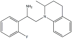 1-(2-fluorophenyl)-2-(2-methyl-1,2,3,4-tetrahydroquinolin-1-yl)ethan-1-amine 구조식 이미지