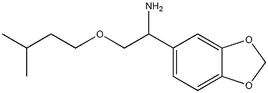 1-(2H-1,3-benzodioxol-5-yl)-2-(3-methylbutoxy)ethan-1-amine 구조식 이미지
