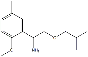 1-(2-methoxy-5-methylphenyl)-2-(2-methylpropoxy)ethan-1-amine 구조식 이미지