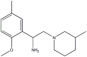1-(2-methoxy-5-methylphenyl)-2-(3-methylpiperidin-1-yl)ethanamine Structure