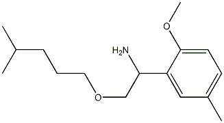 1-(2-methoxy-5-methylphenyl)-2-[(4-methylpentyl)oxy]ethan-1-amine Structure