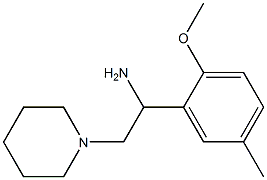 1-(2-methoxy-5-methylphenyl)-2-piperidin-1-ylethanamine Structure