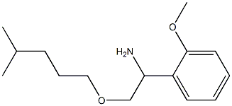1-(2-methoxyphenyl)-2-[(4-methylpentyl)oxy]ethan-1-amine 구조식 이미지