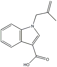 1-(2-methylprop-2-en-1-yl)-1H-indole-3-carboxylic acid Structure