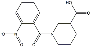 1-(2-nitrobenzoyl)piperidine-3-carboxylic acid Structure