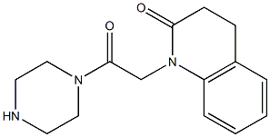 1-(2-oxo-2-piperazin-1-ylethyl)-3,4-dihydroquinolin-2(1H)-one 구조식 이미지