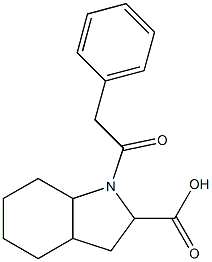 1-(2-phenylacetyl)-octahydro-1H-indole-2-carboxylic acid Structure