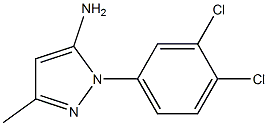 1-(3,4-dichlorophenyl)-3-methyl-1H-pyrazol-5-amine 구조식 이미지