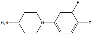 1-(3,4-difluorophenyl)piperidin-4-amine Structure