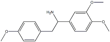1-(3,4-dimethoxyphenyl)-2-(4-methoxyphenyl)ethanamine Structure
