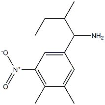 1-(3,4-dimethyl-5-nitrophenyl)-2-methylbutan-1-amine 구조식 이미지