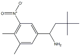 1-(3,4-dimethyl-5-nitrophenyl)-3,3-dimethylbutan-1-amine Structure