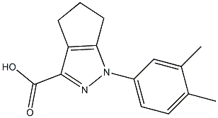 1-(3,4-dimethylphenyl)-1,4,5,6-tetrahydrocyclopenta[c]pyrazole-3-carboxylic acid 구조식 이미지