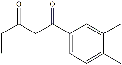 1-(3,4-dimethylphenyl)pentane-1,3-dione 구조식 이미지