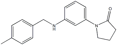 1-(3-{[(4-methylphenyl)methyl]amino}phenyl)pyrrolidin-2-one Structure