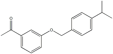 1-(3-{[4-(propan-2-yl)phenyl]methoxy}phenyl)ethan-1-one Structure