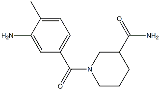 1-(3-amino-4-methylbenzoyl)piperidine-3-carboxamide Structure