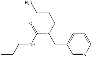 1-(3-aminopropyl)-3-propyl-1-(pyridin-3-ylmethyl)urea Structure