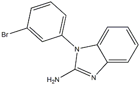 1-(3-bromophenyl)-1H-1,3-benzodiazol-2-amine 구조식 이미지