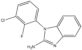 1-(3-chloro-2-fluorophenyl)-1H-1,3-benzodiazol-2-amine Structure