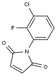 1-(3-chloro-2-fluorophenyl)-2,5-dihydro-1H-pyrrole-2,5-dione 구조식 이미지