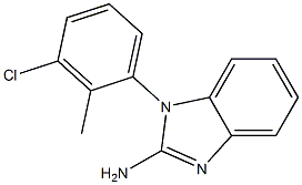 1-(3-chloro-2-methylphenyl)-1H-1,3-benzodiazol-2-amine 구조식 이미지