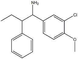 1-(3-chloro-4-methoxyphenyl)-2-phenylbutan-1-amine 구조식 이미지