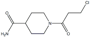 1-(3-chloropropanoyl)piperidine-4-carboxamide 구조식 이미지