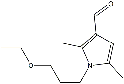 1-(3-ethoxypropyl)-2,5-dimethyl-1H-pyrrole-3-carbaldehyde 구조식 이미지