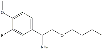 1-(3-fluoro-4-methoxyphenyl)-2-(3-methylbutoxy)ethan-1-amine Structure