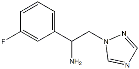 1-(3-fluorophenyl)-2-(1H-1,2,4-triazol-1-yl)ethan-1-amine Structure