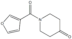 1-(3-furoyl)piperidin-4-one 구조식 이미지