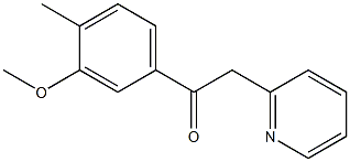 1-(3-methoxy-4-methylphenyl)-2-(pyridin-2-yl)ethan-1-one 구조식 이미지