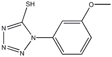 1-(3-methoxyphenyl)-1H-1,2,3,4-tetrazole-5-thiol 구조식 이미지