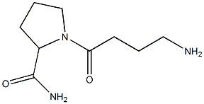 1-(4-aminobutanoyl)pyrrolidine-2-carboxamide Structure