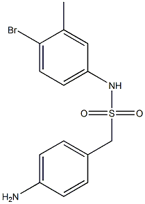 1-(4-aminophenyl)-N-(4-bromo-3-methylphenyl)methanesulfonamide Structure