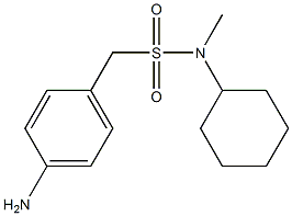 1-(4-aminophenyl)-N-cyclohexyl-N-methylmethanesulfonamide 구조식 이미지