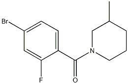 1-(4-bromo-2-fluorobenzoyl)-3-methylpiperidine 구조식 이미지