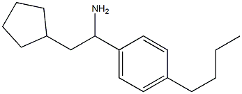 1-(4-butylphenyl)-2-cyclopentylethan-1-amine Structure