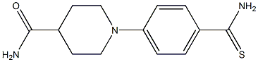1-(4-carbamothioylphenyl)piperidine-4-carboxamide Structure