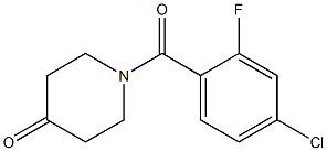 1-(4-chloro-2-fluorobenzoyl)piperidin-4-one 구조식 이미지
