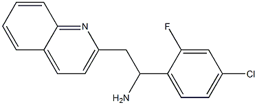 1-(4-chloro-2-fluorophenyl)-2-(quinolin-2-yl)ethan-1-amine Structure