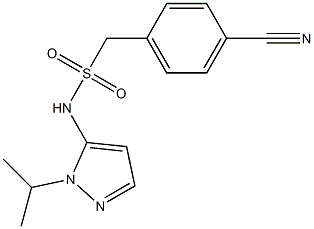 1-(4-cyanophenyl)-N-[1-(propan-2-yl)-1H-pyrazol-5-yl]methanesulfonamide Structure