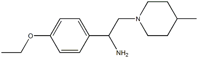 1-(4-ethoxyphenyl)-2-(4-methylpiperidin-1-yl)ethanamine Structure