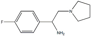 1-(4-fluorophenyl)-2-pyrrolidin-1-ylethanamine 구조식 이미지