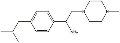 1-(4-isobutylphenyl)-2-(4-methylpiperazin-1-yl)ethanamine Structure