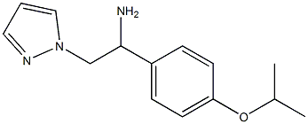 1-(4-isopropoxyphenyl)-2-(1H-pyrazol-1-yl)ethanamine 구조식 이미지