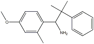 1-(4-methoxy-2-methylphenyl)-2-methyl-2-phenylpropan-1-amine Structure