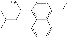 1-(4-methoxynaphthalen-1-yl)-3-methylbutan-1-amine Structure