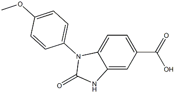 1-(4-methoxyphenyl)-2-oxo-2,3-dihydro-1H-1,3-benzodiazole-5-carboxylic acid Structure